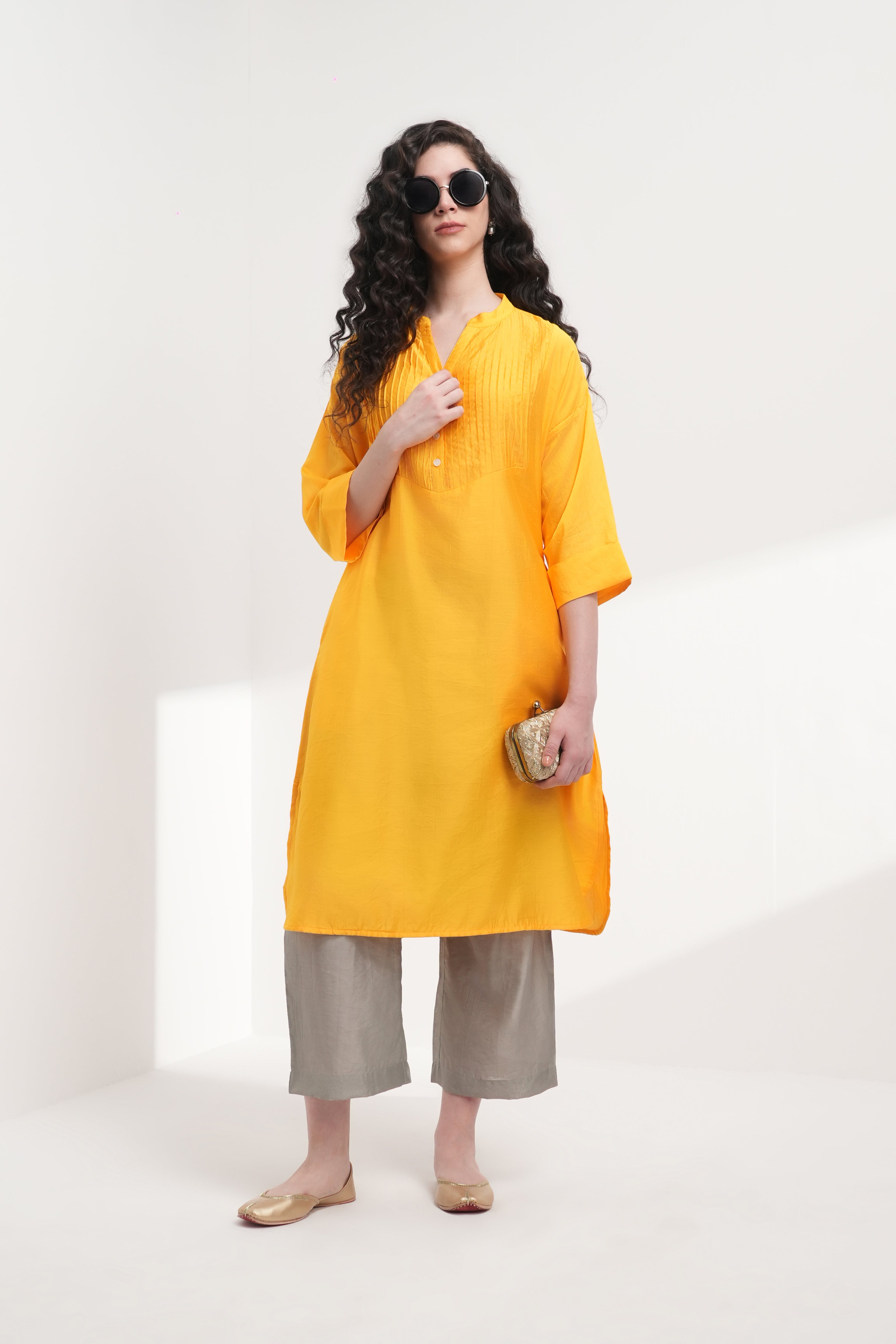 Couplet Mul Chanderi Co-Ord Set