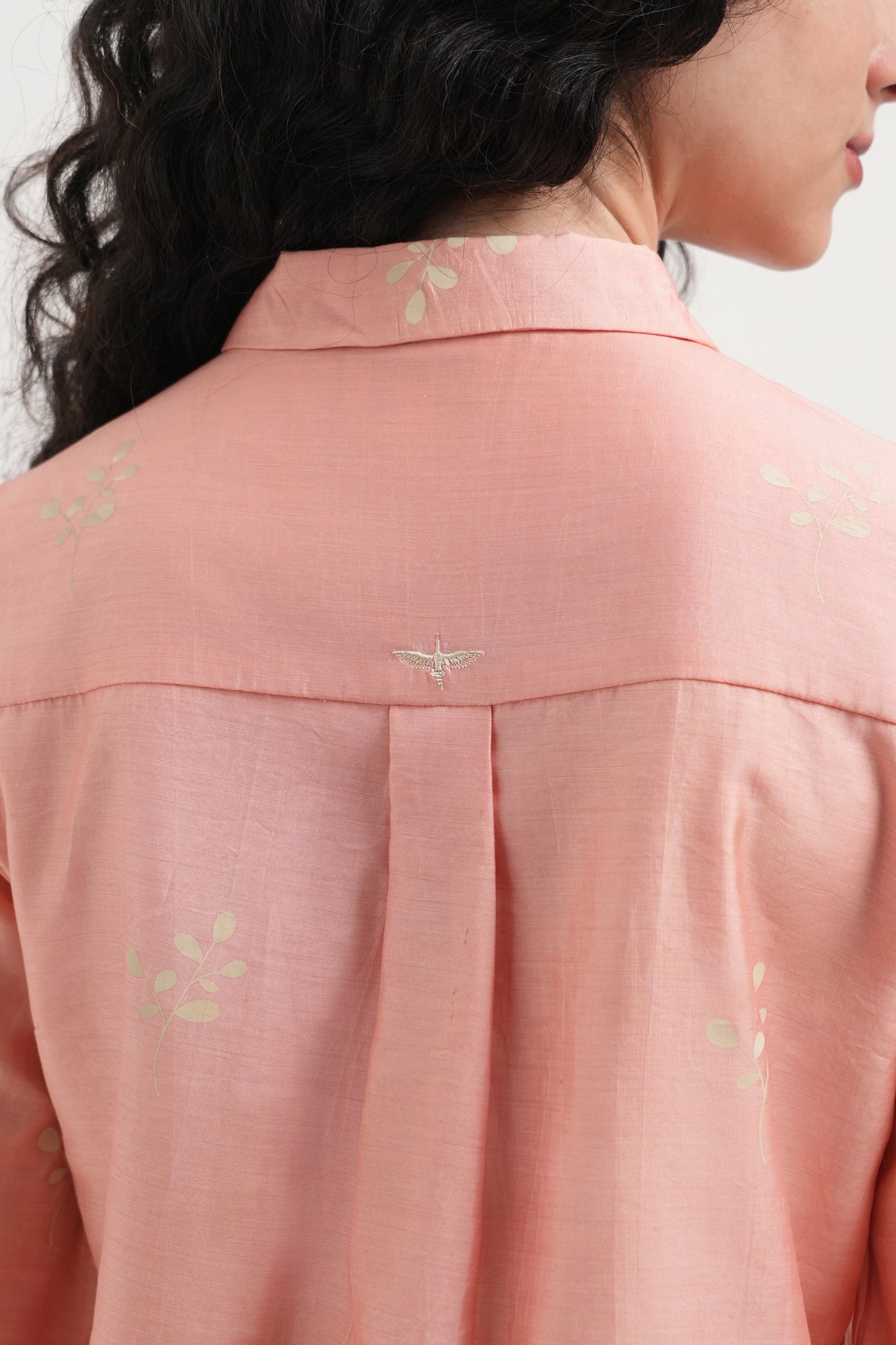 Cherryblossom Chanderi Co-ord Set - Antaraa Studio
