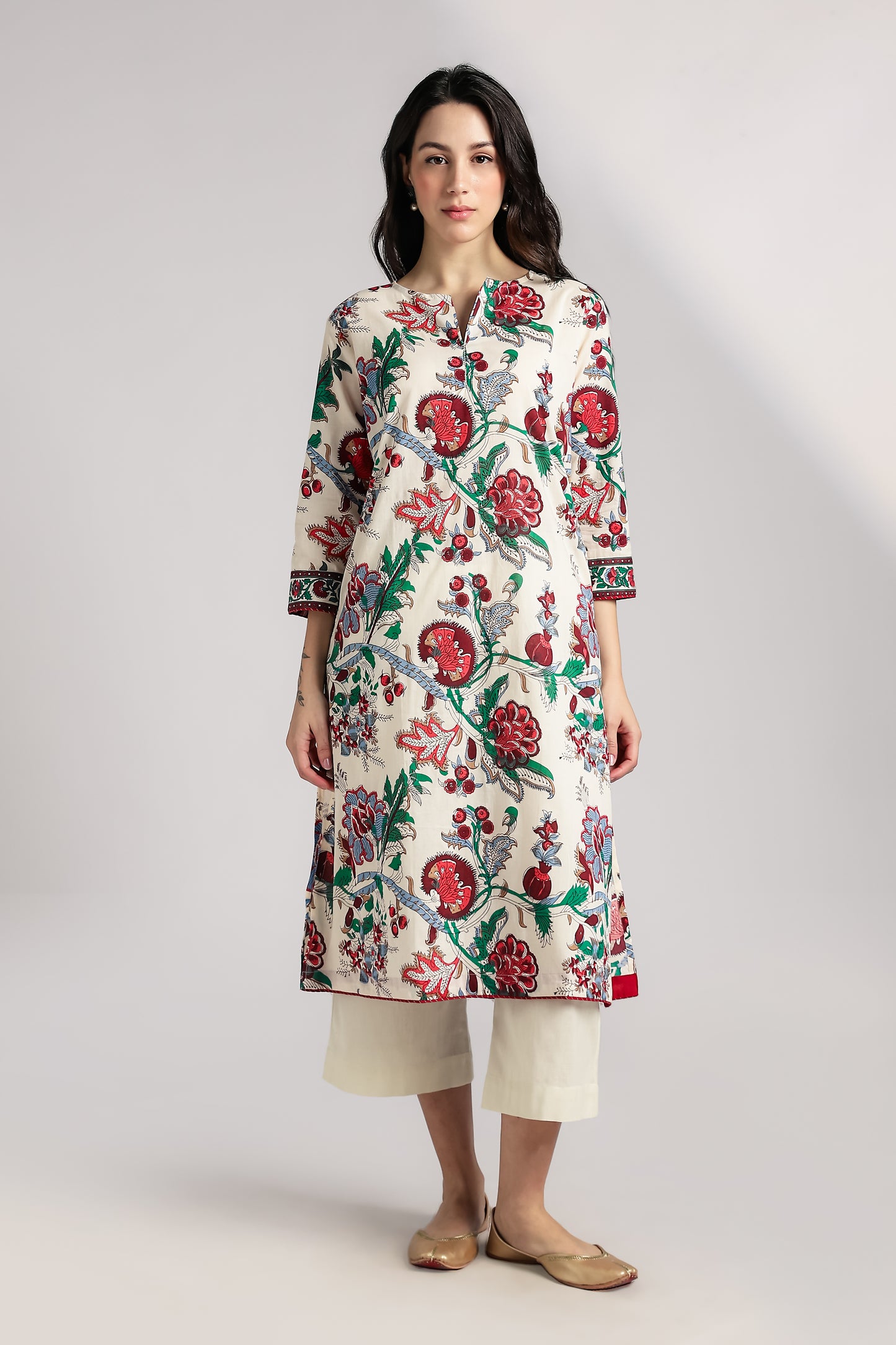 Anar Bagh Kurta Set - Antaraa Studio