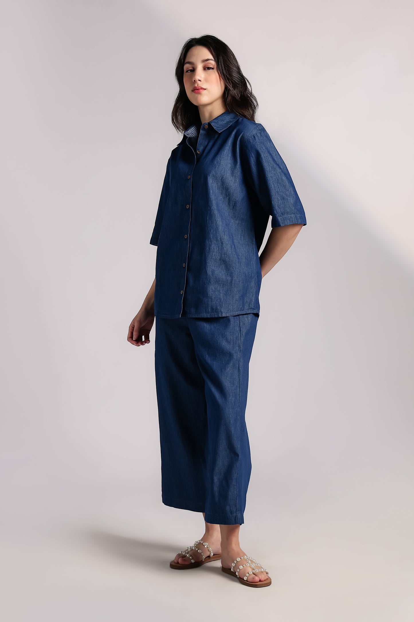 Denim Love Co-Ord Set - Antaraa Studio