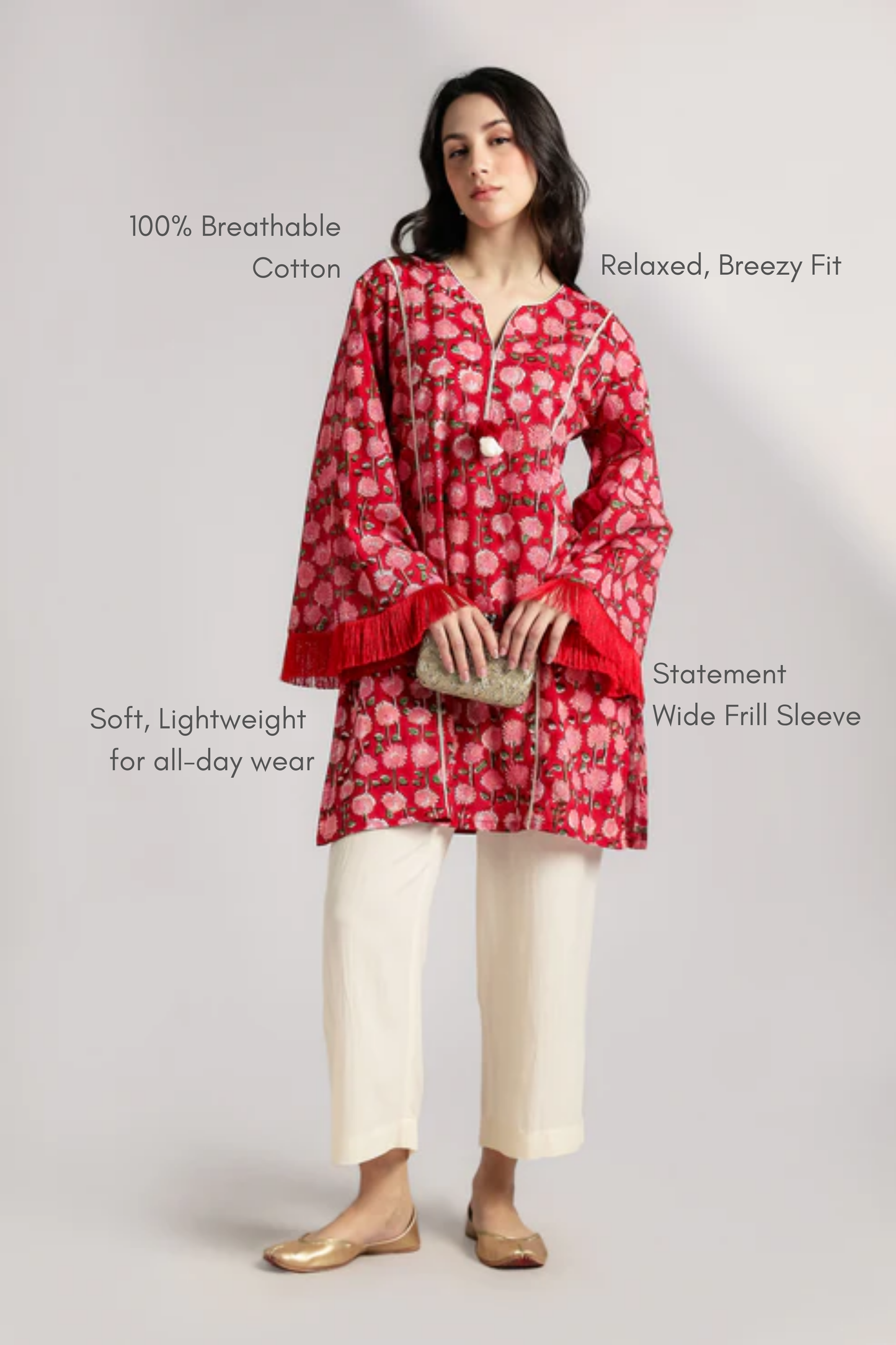 Frill Fleur Co-ord Set - Antaraa Studio