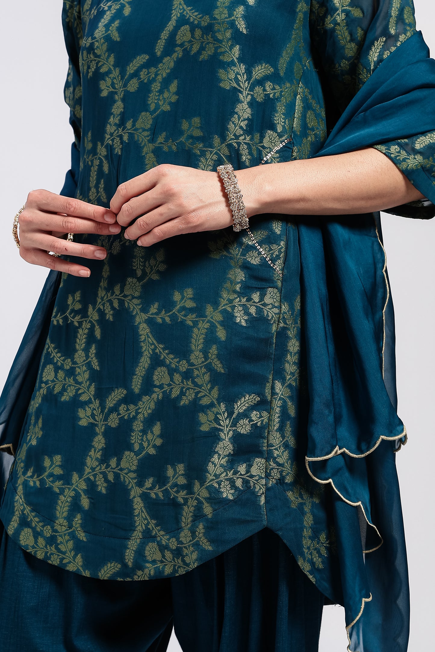 Mayur Brocade Kurta Set