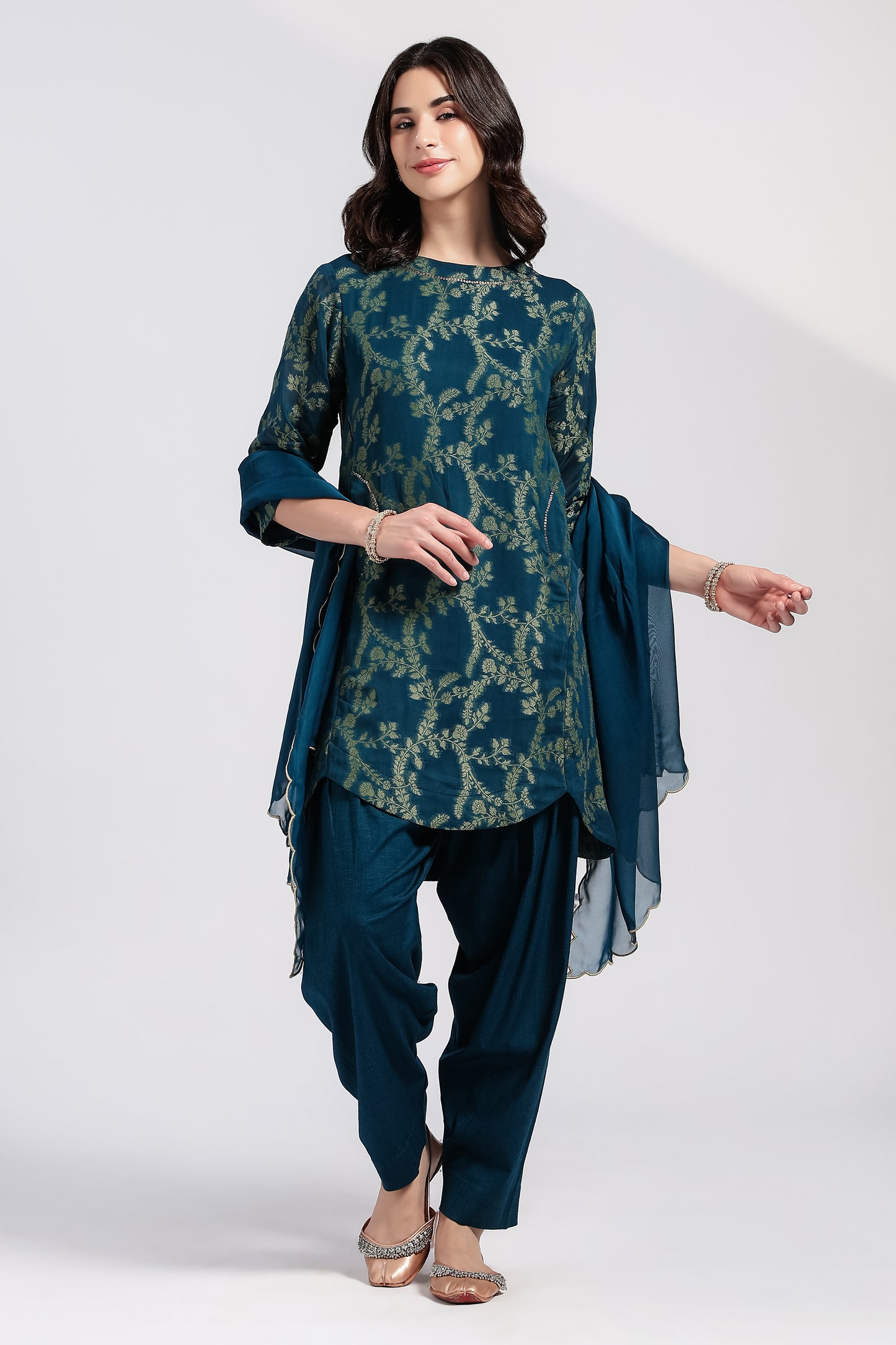 Mayur Brocade Kurta Set