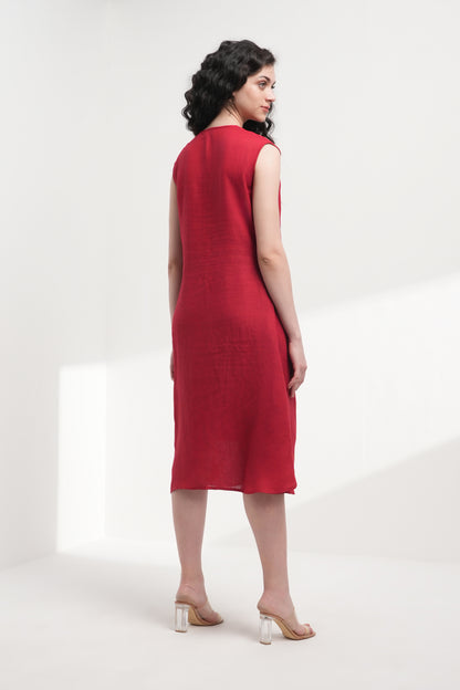 Crimson Love Kurta Dress - Antaraa Studio