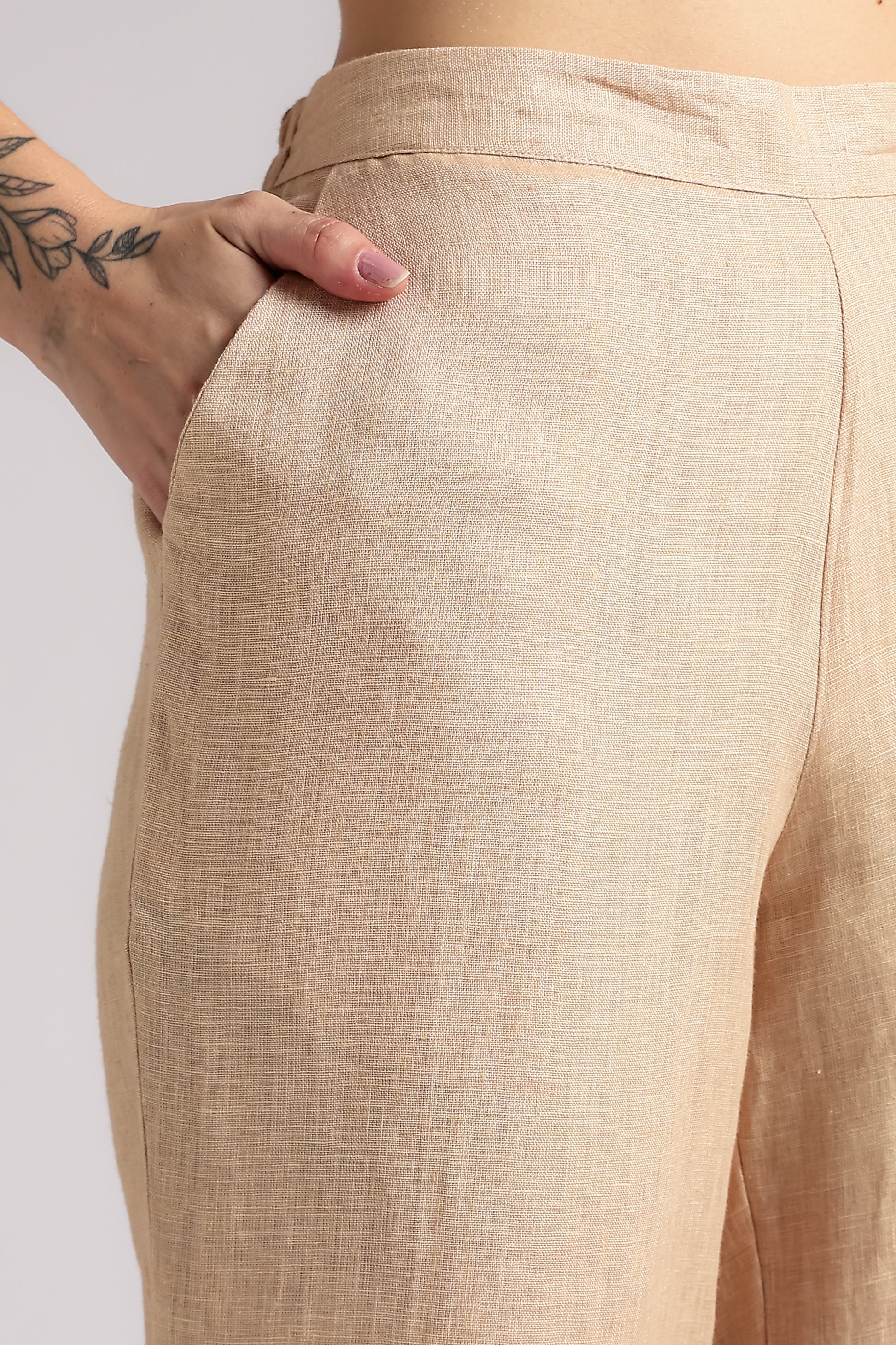 Oatmilk Linen Co-ord Set - Antaraa Studio