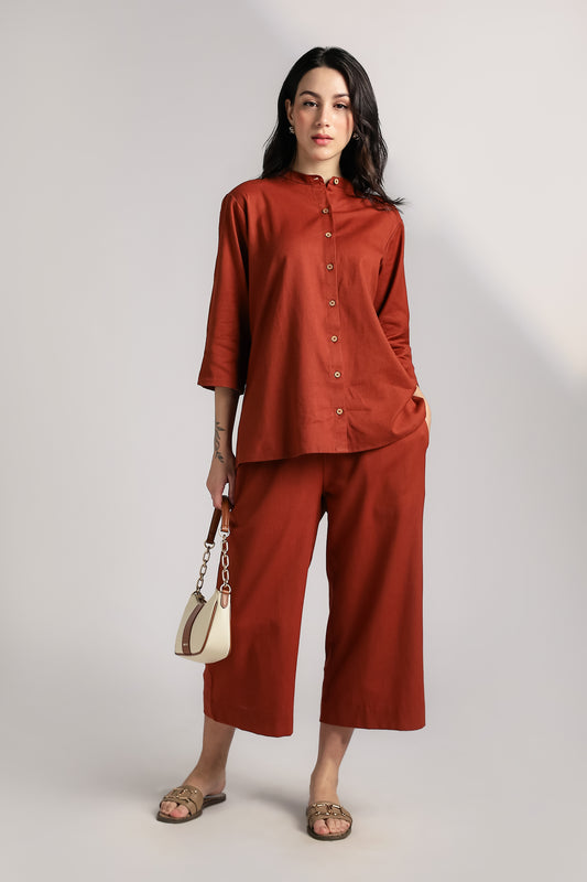 Terracotta Co-Ord Set - Antaraa Studio