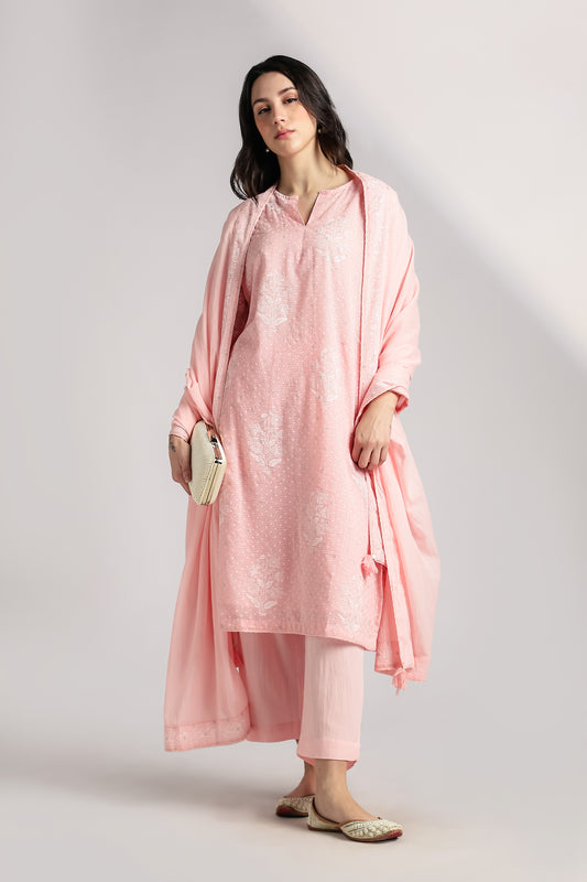 Rosé Gulaab Kurta set - Antaraa Studio