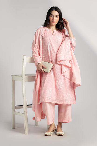 Rosé Gulaab Kurta set - Antaraa Studio