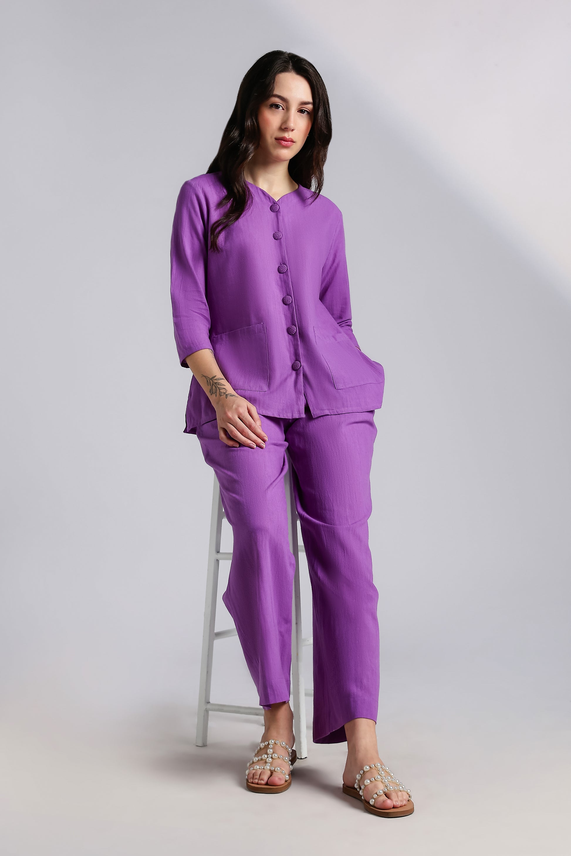 Jamun Co-Ord Set - Antaraa Studio