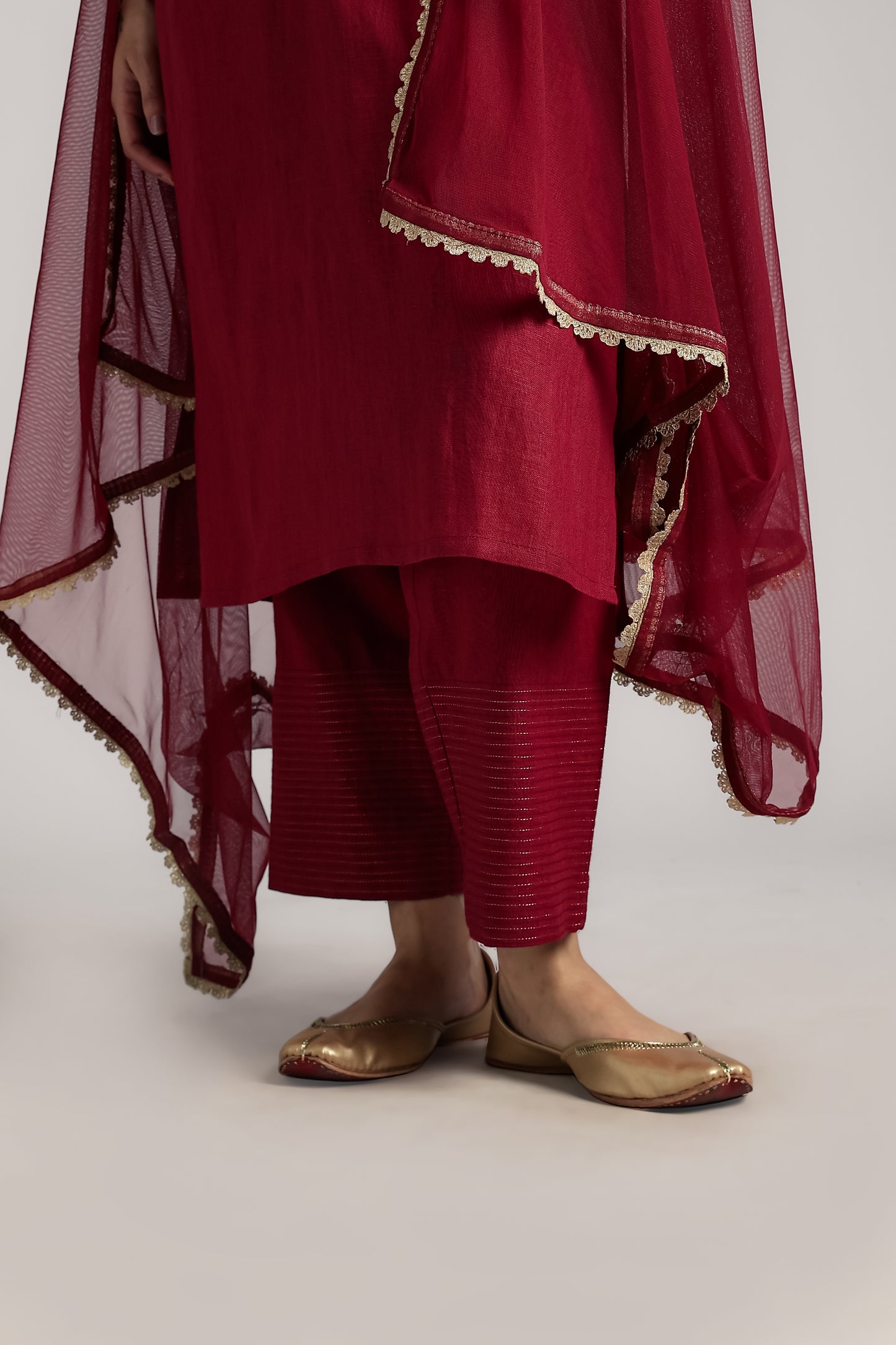 Mallika Linen Kurta Set - Antaraa Studio