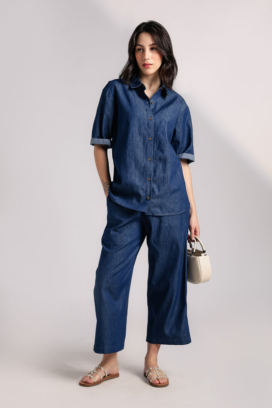 Denim Love Co-Ord Set - Antaraa Studio
