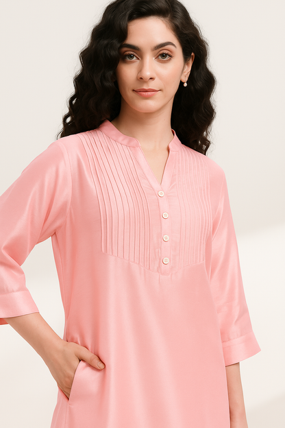 Gulab Chanderi Co-ord Set