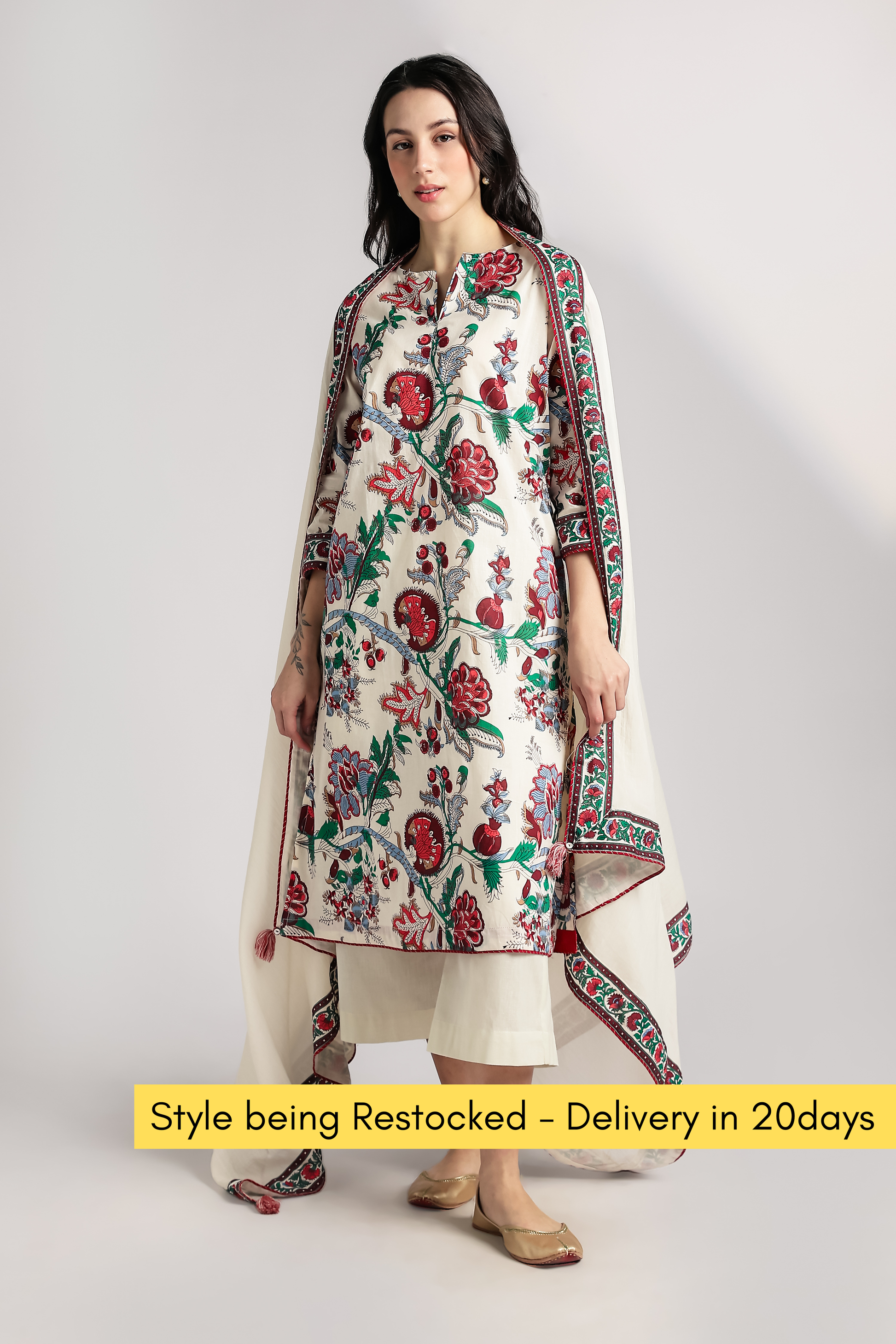 Anar Bagh Kurta Set - Antaraa Studio