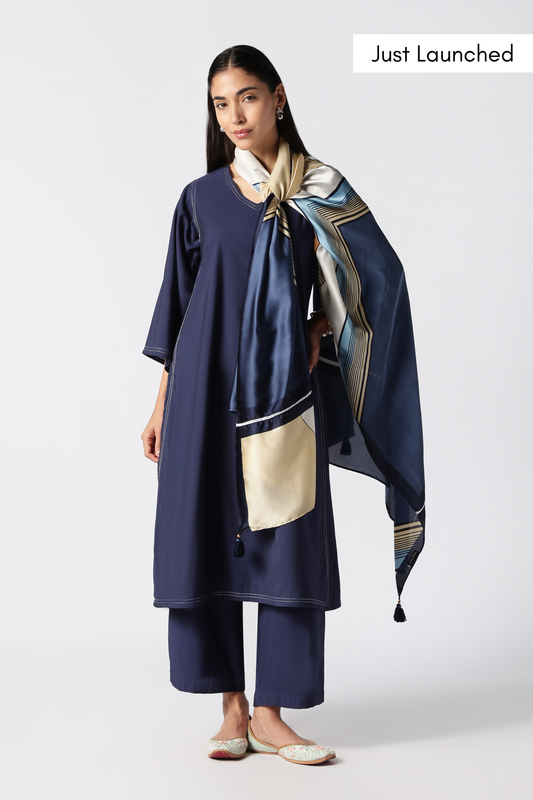 Night Sapphire Kurta Set