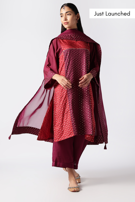 Ruby & Amethyst Kurta set