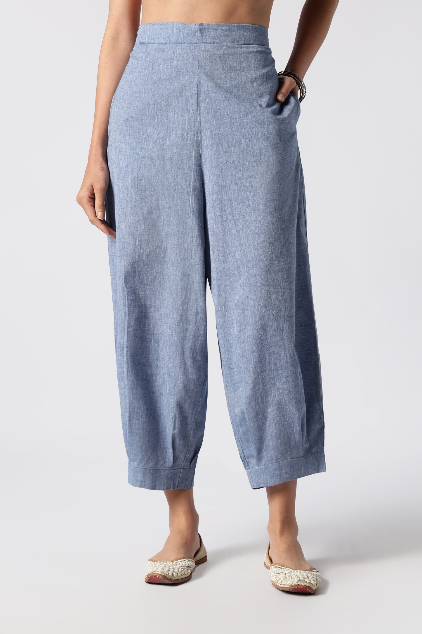 Aquamarine Malai Cotton Co-Ord