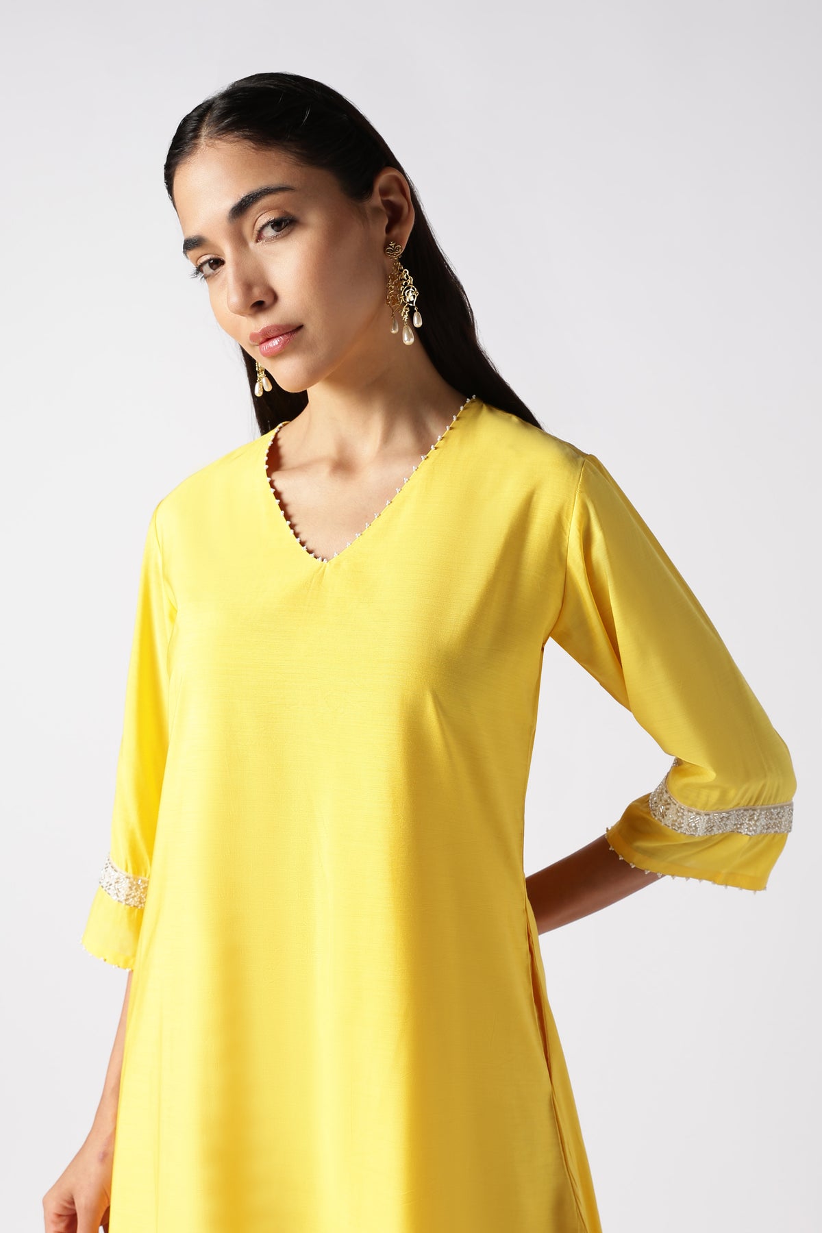 Citrine & Pearls Kurta Set