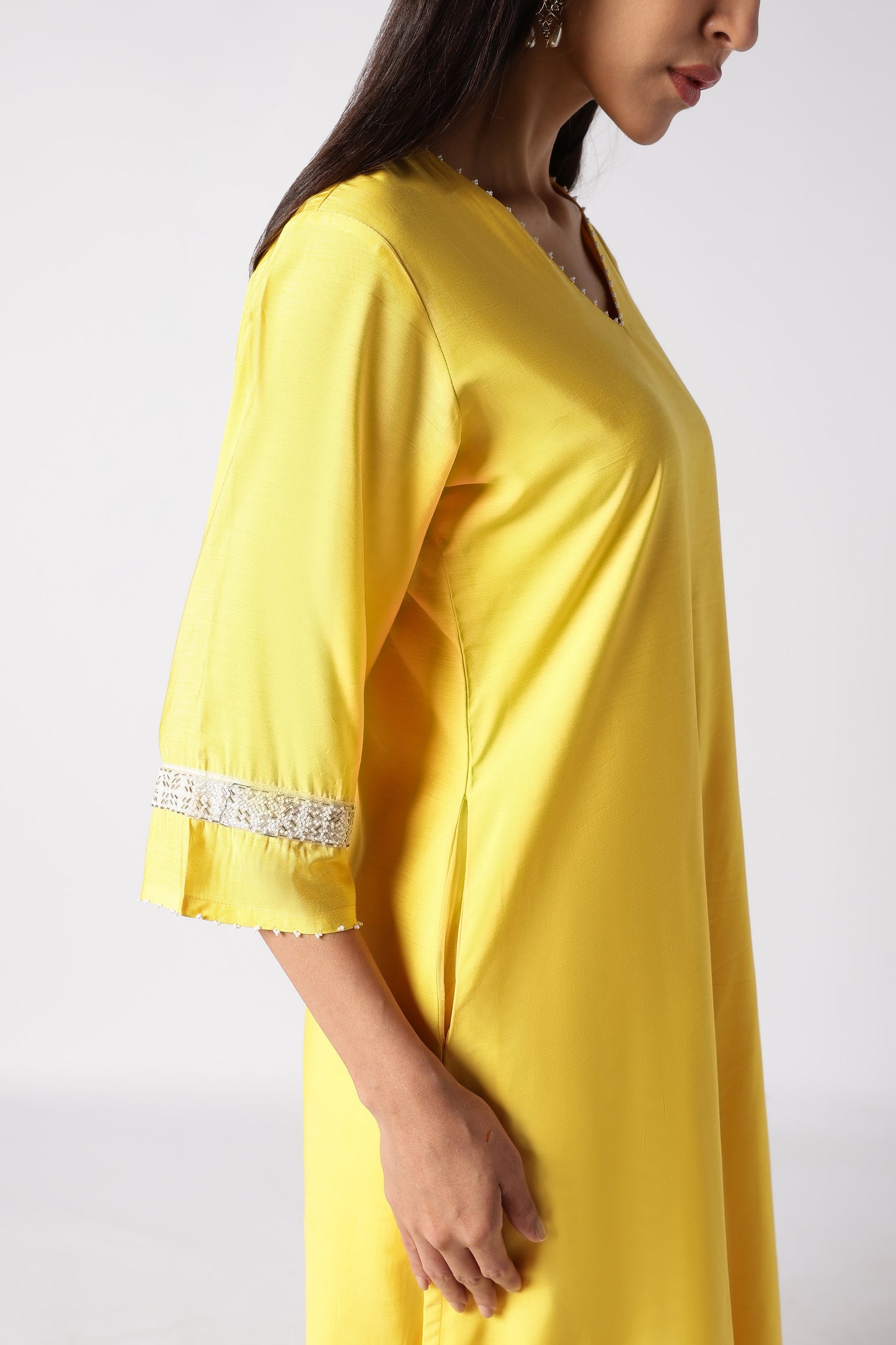 Citrine & Pearls Kurta Set