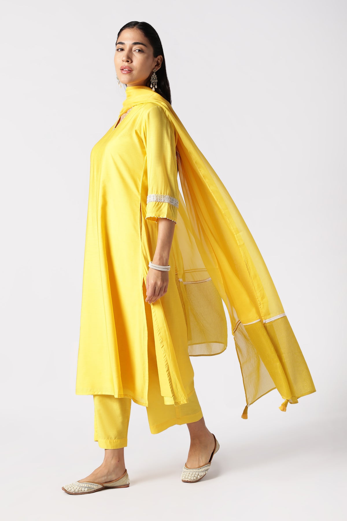 Citrine & Pearls Kurta Set