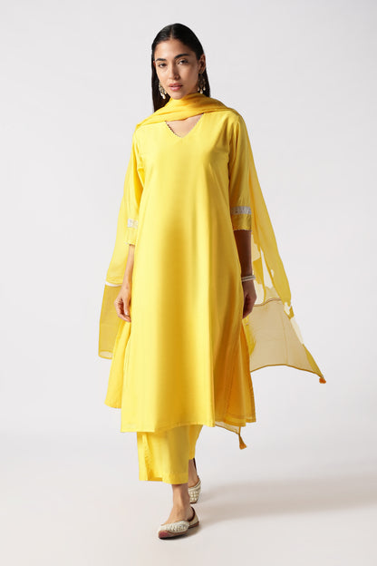 Citrine & Pearls Kurta Set