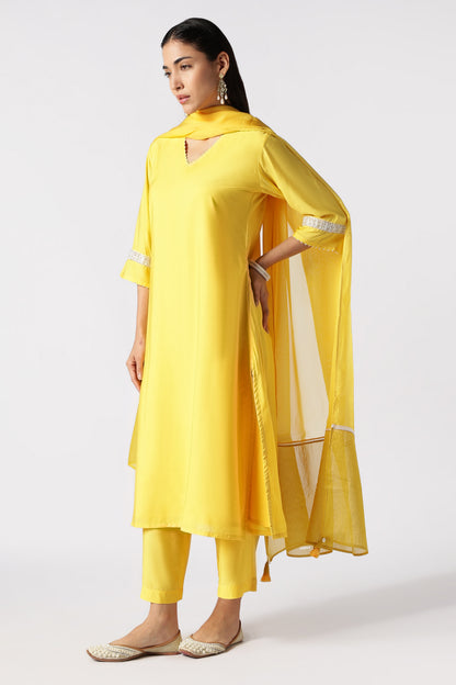 Citrine & Pearls Kurta Set