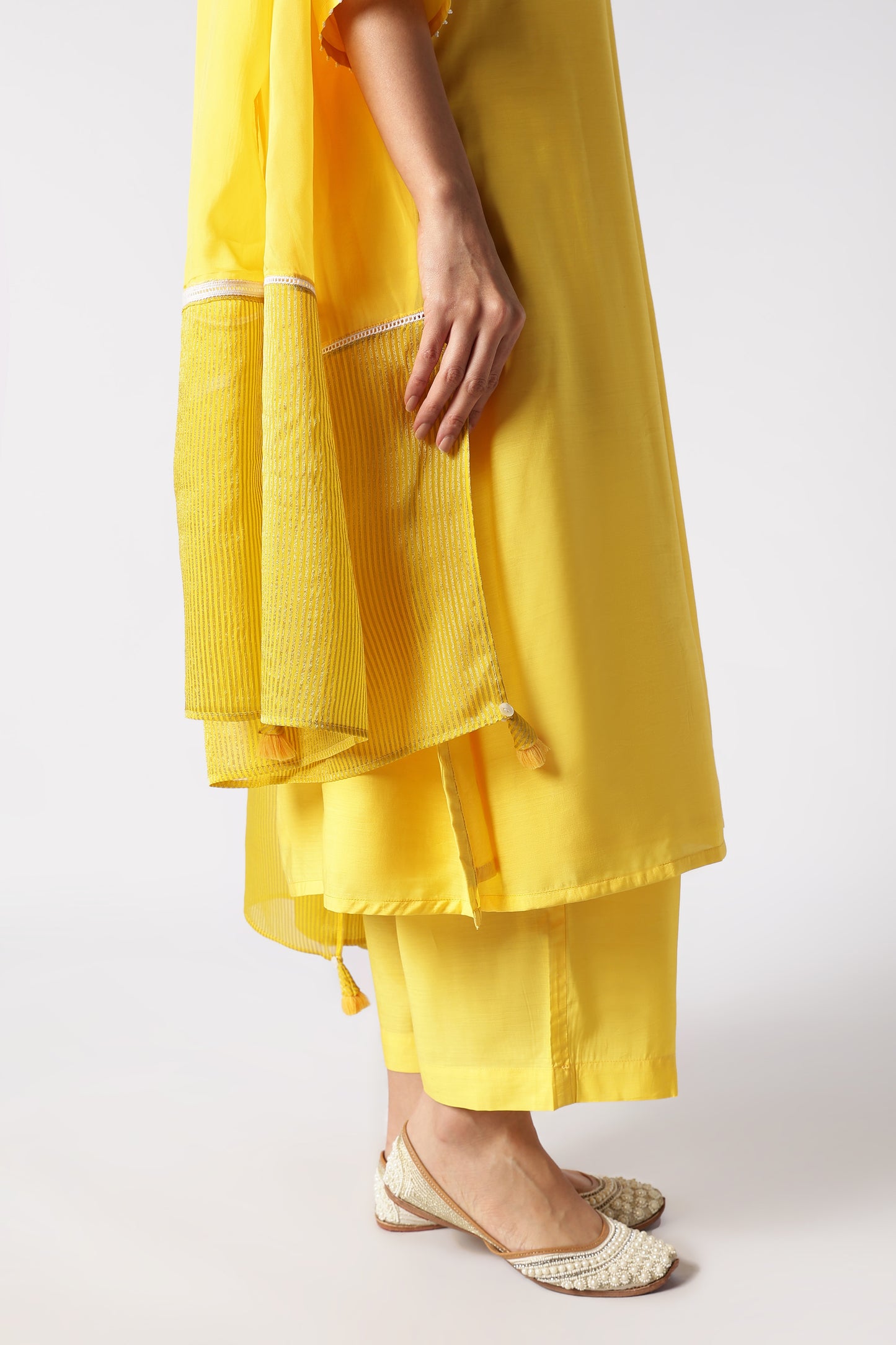 Citrine & Pearls Kurta Set