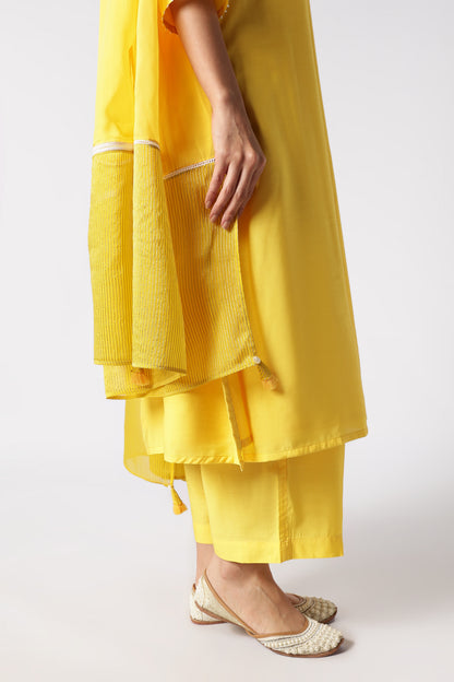 Citrine & Pearls Kurta Set