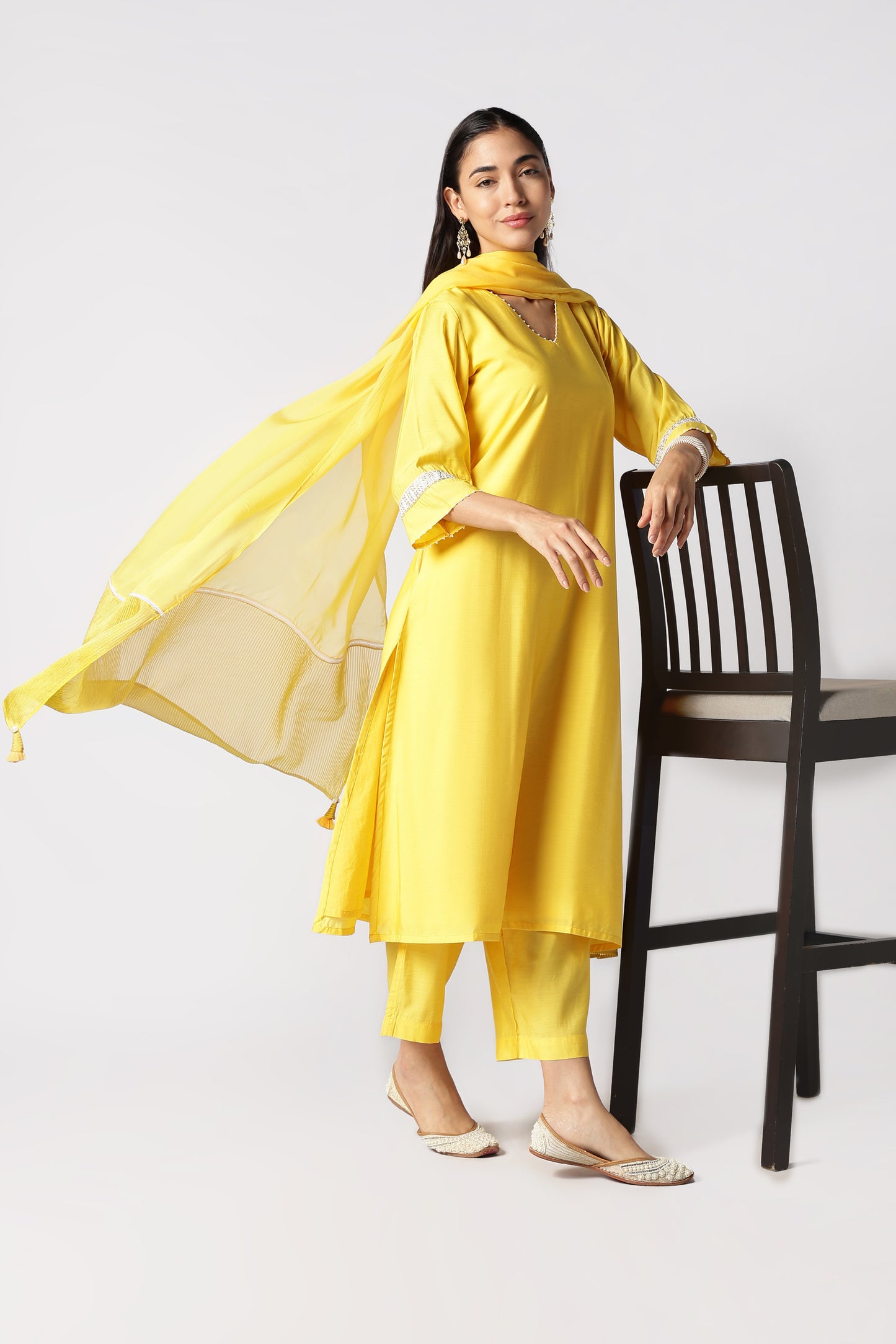 Citrine & Pearls Kurta Set