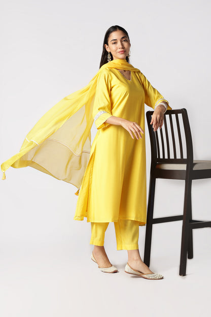 Citrine & Pearls Kurta Set