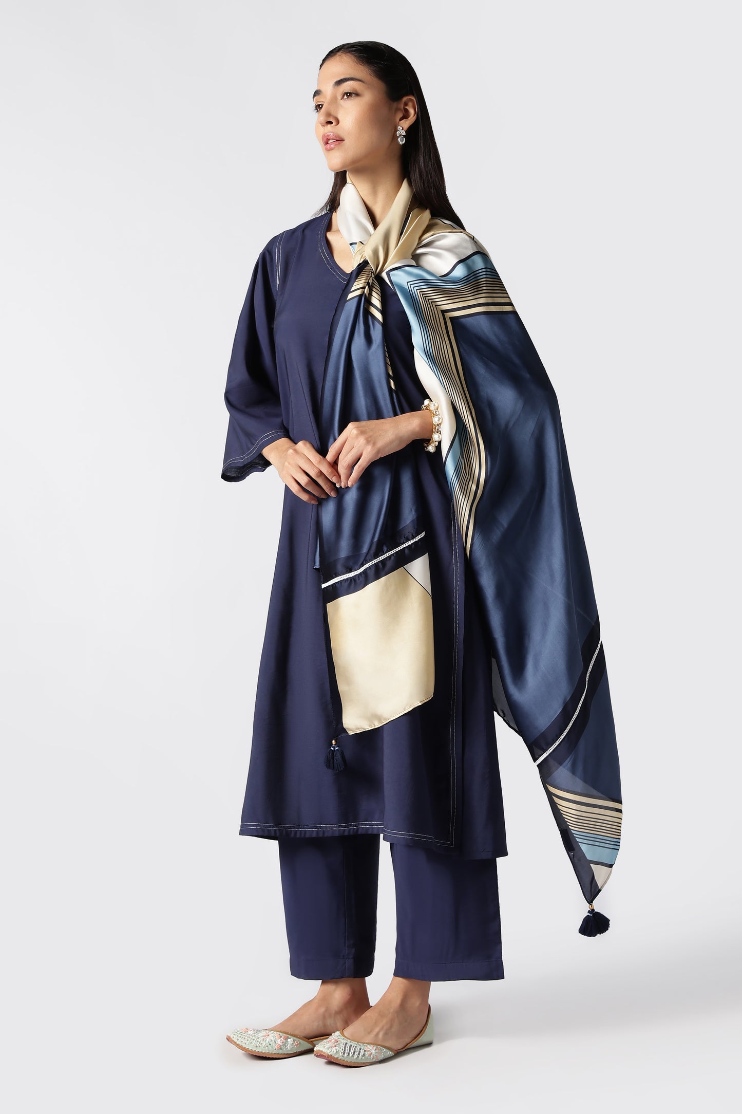 Night Sapphire Kurta Set