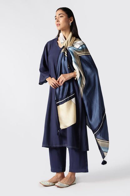 Night Sapphire Kurta Set