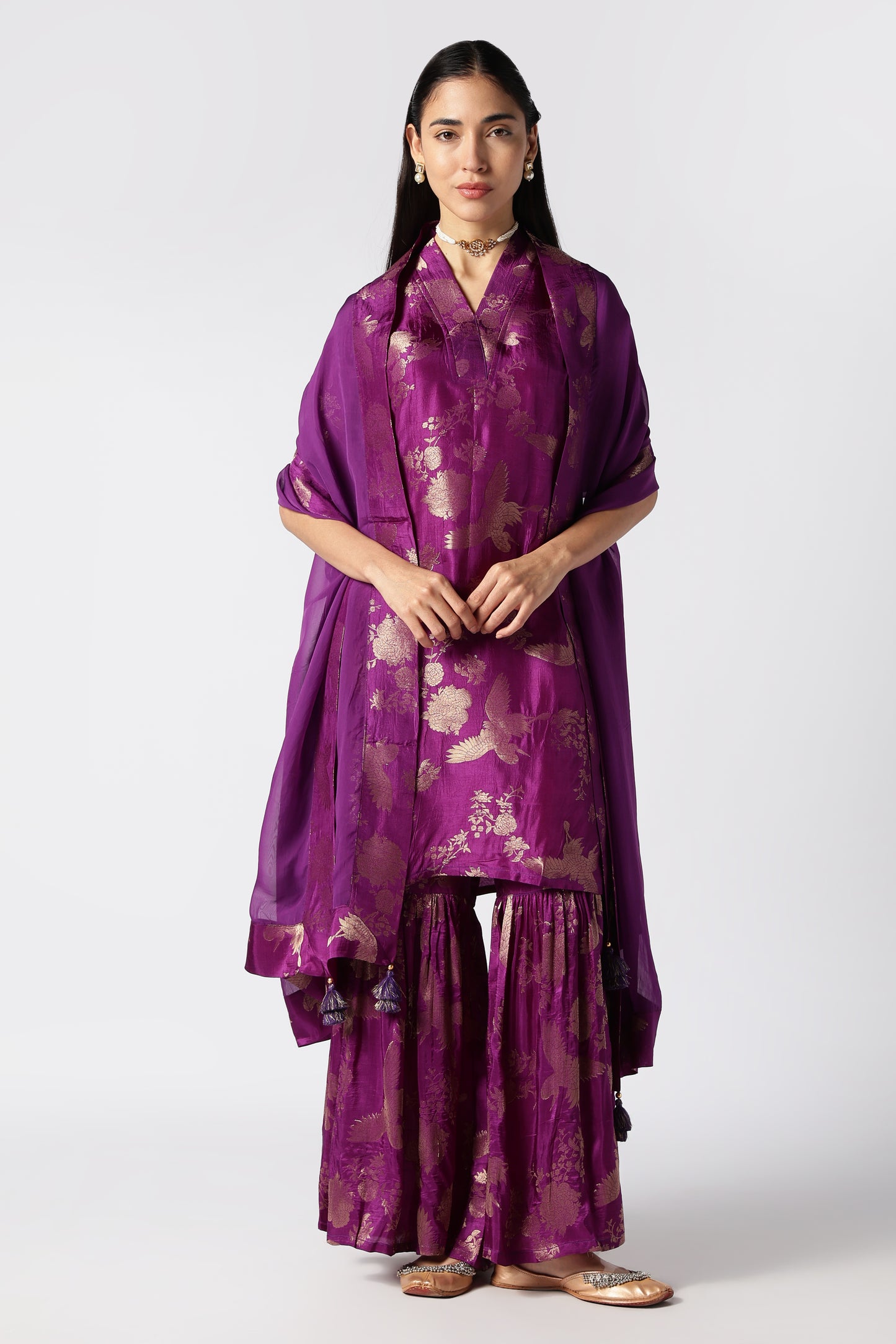 Amethyst Sharara Set