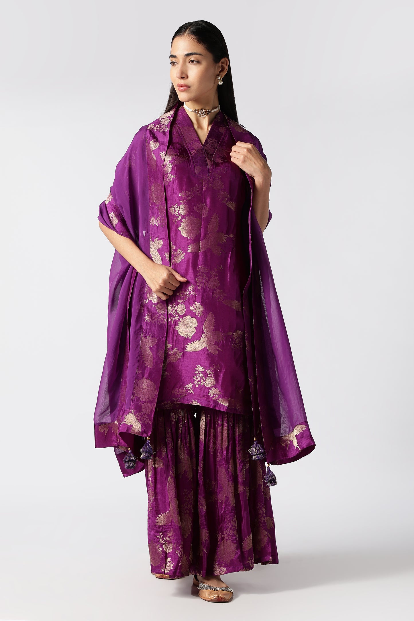 Amethyst Sharara Set