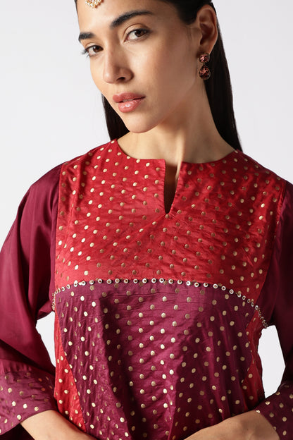 Ruby & Amethyst Kurta set