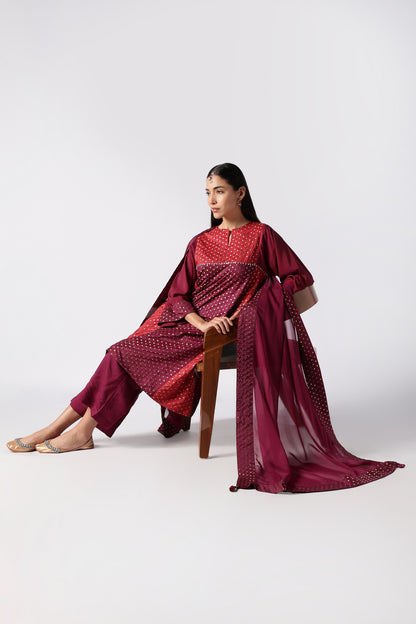 Ruby & Amethyst Kurta set