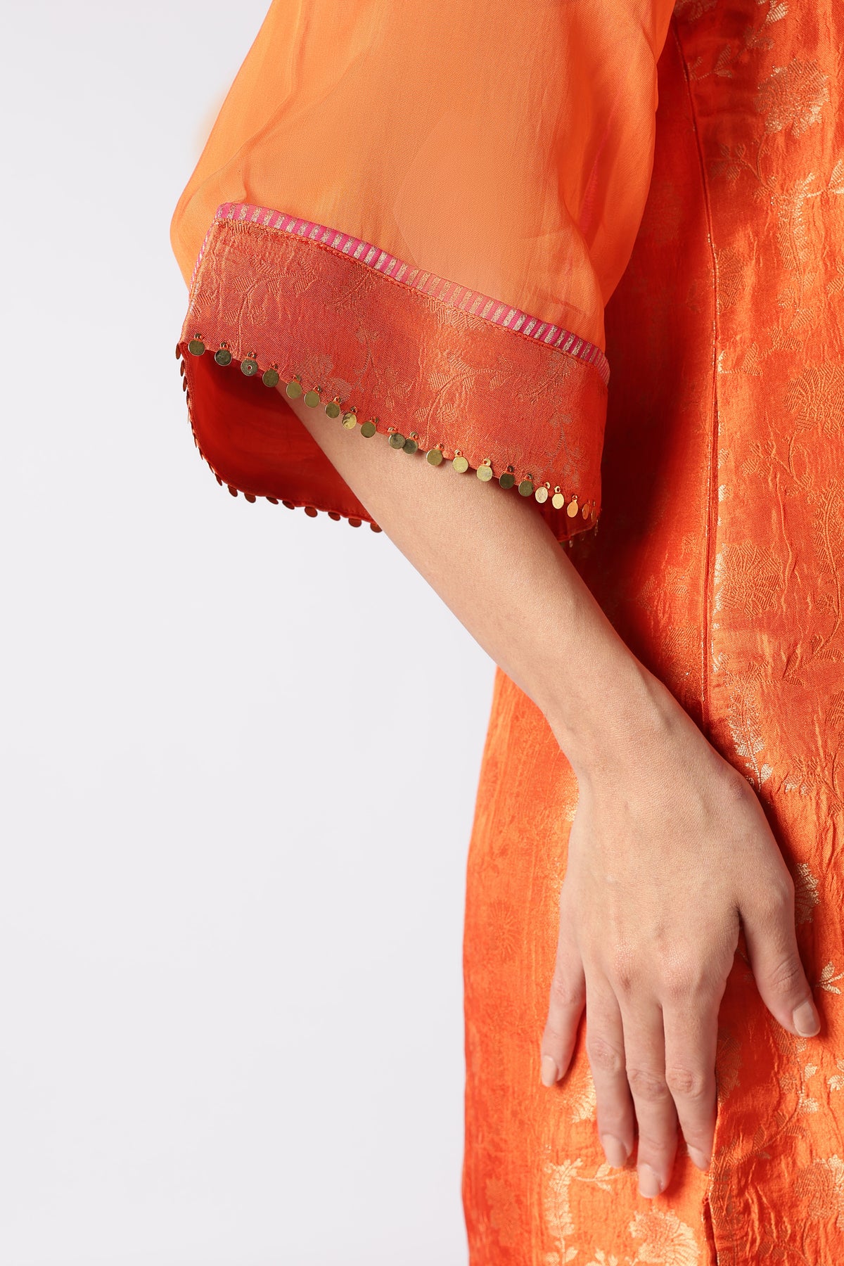 Topaz Brocade Kurta Set