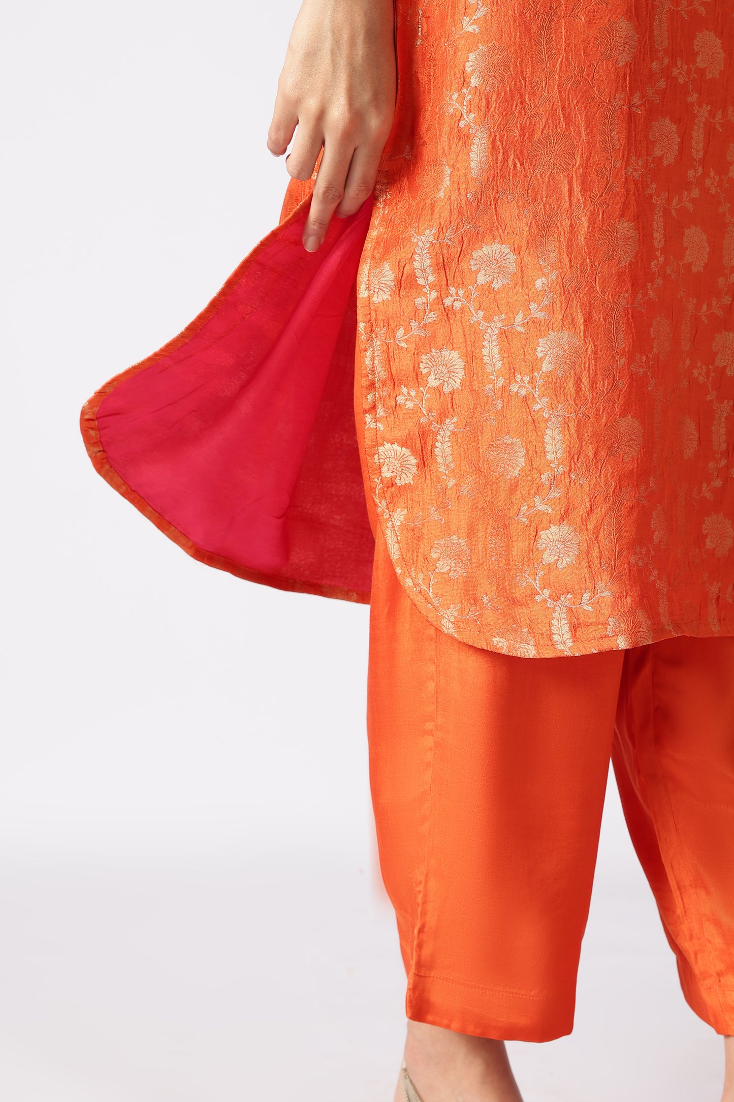 Topaz Brocade Kurta Set