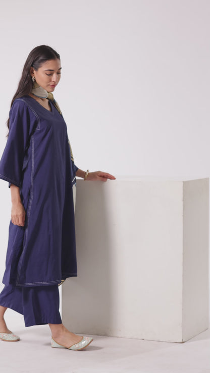 Night Sapphire Kurta Set