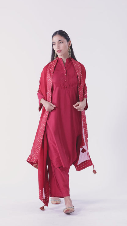 Ruby Kurta set